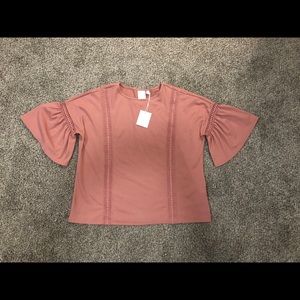 LC Lauren Conrad Lace Trim Top *NWT*